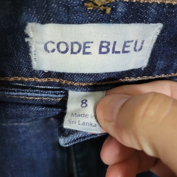 Code Bleu Gwen Straight Blue Denim, Size 8 - Picture 2 of 5